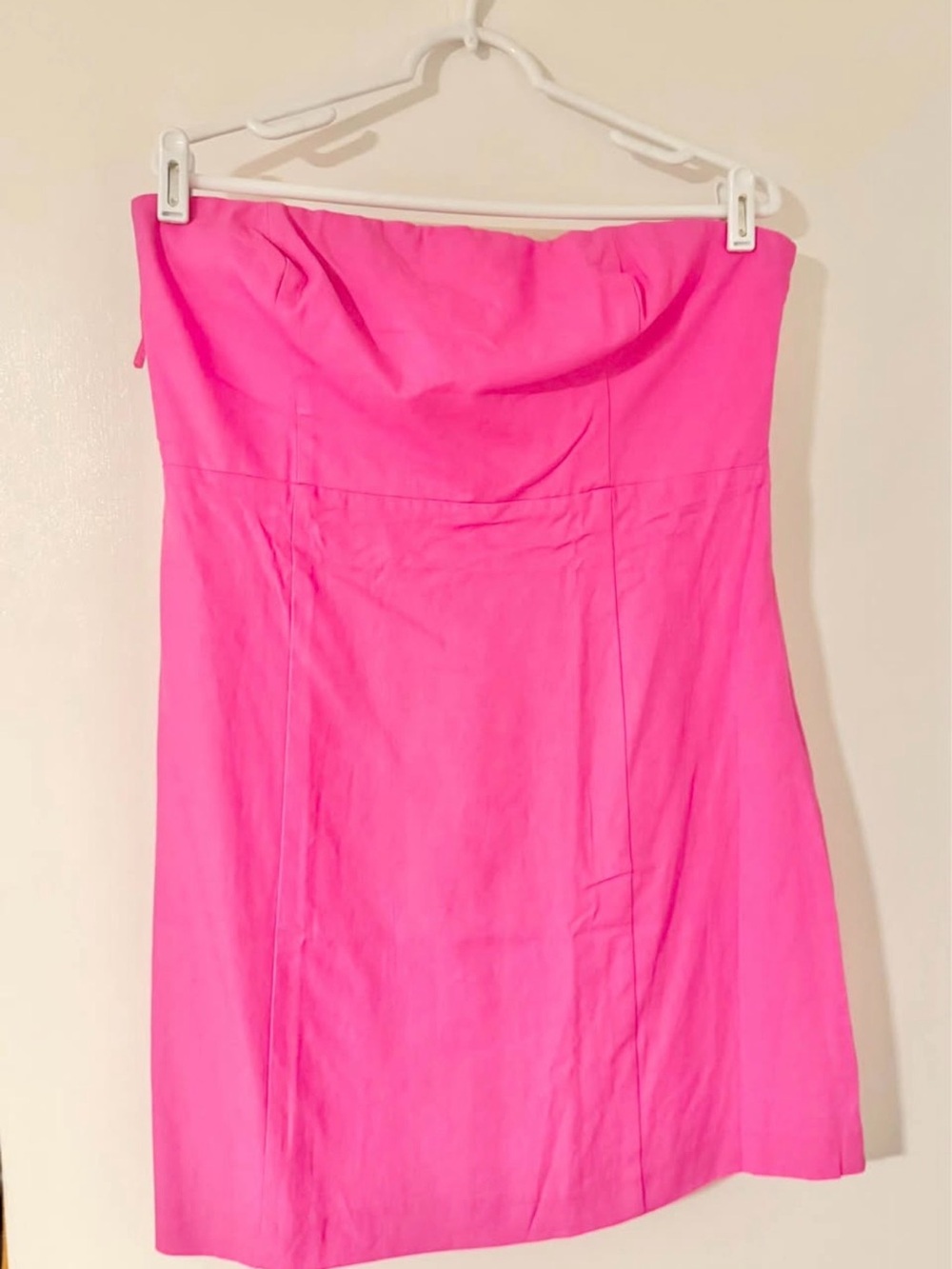 NWT Gap Linen-blend Mini Dress size Large in Pink - Picture 4 of 5